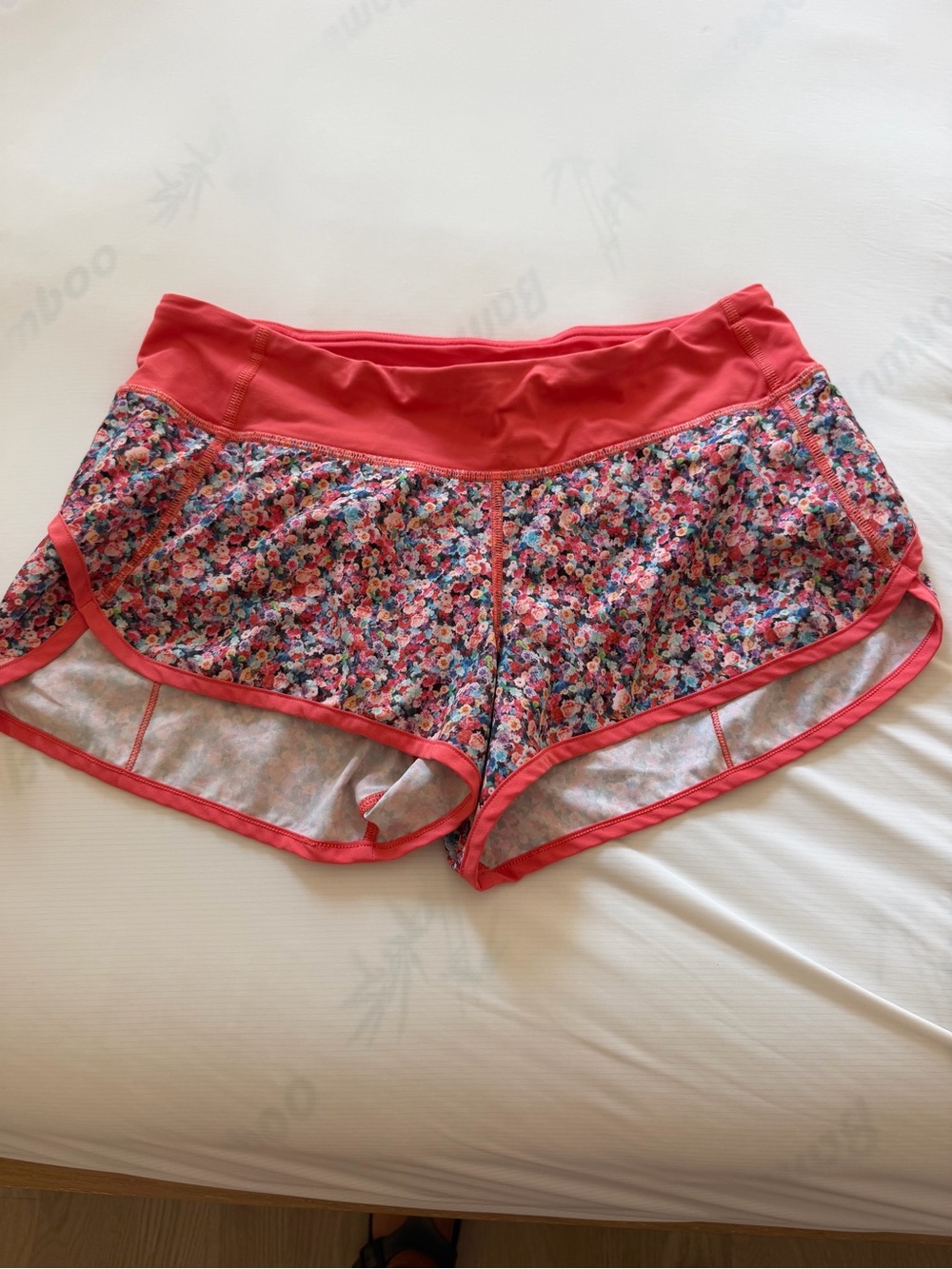 lululemon athletica Pink Floral Running Shorts